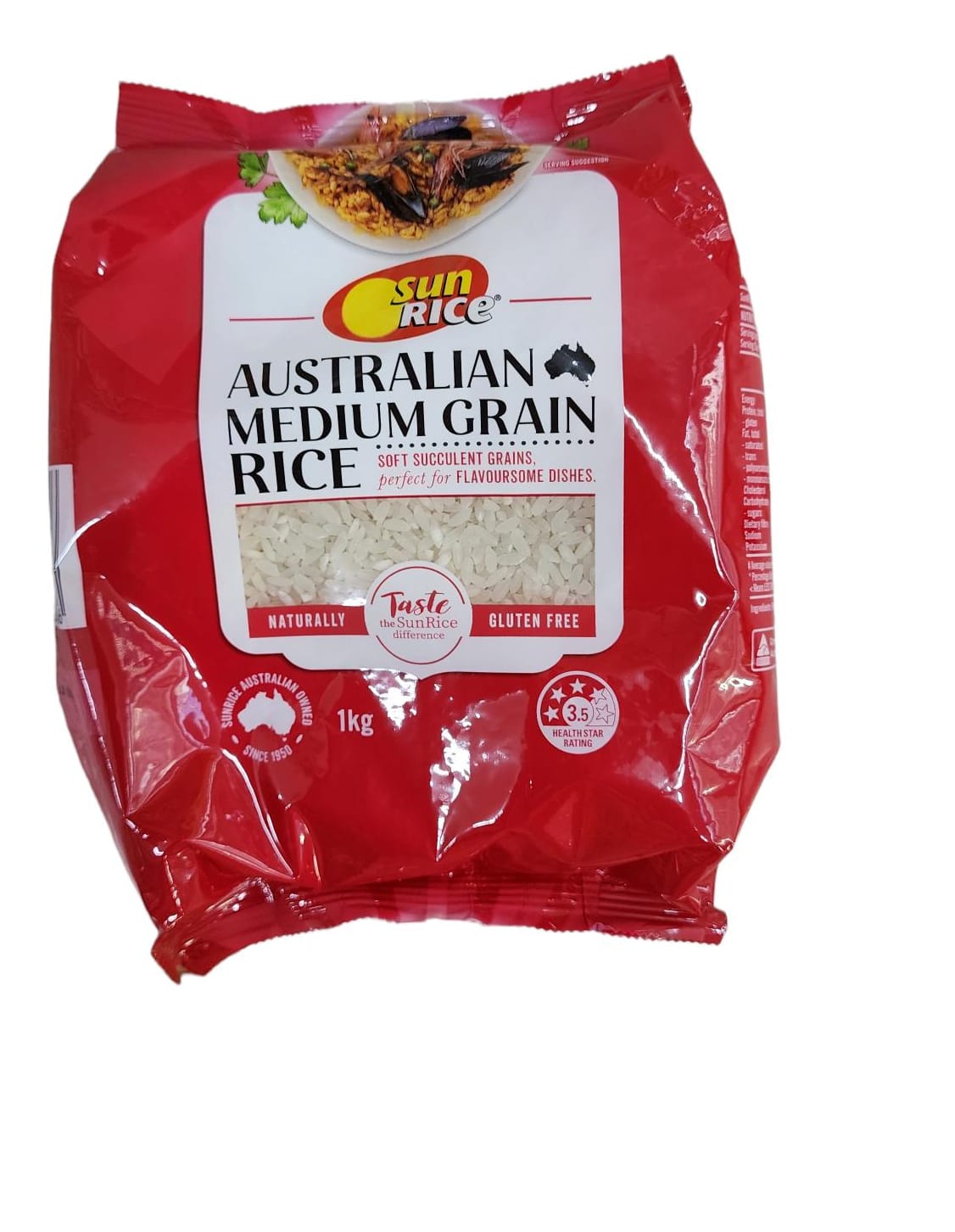 Sunrice Australian Medium Grain Rice 1kg