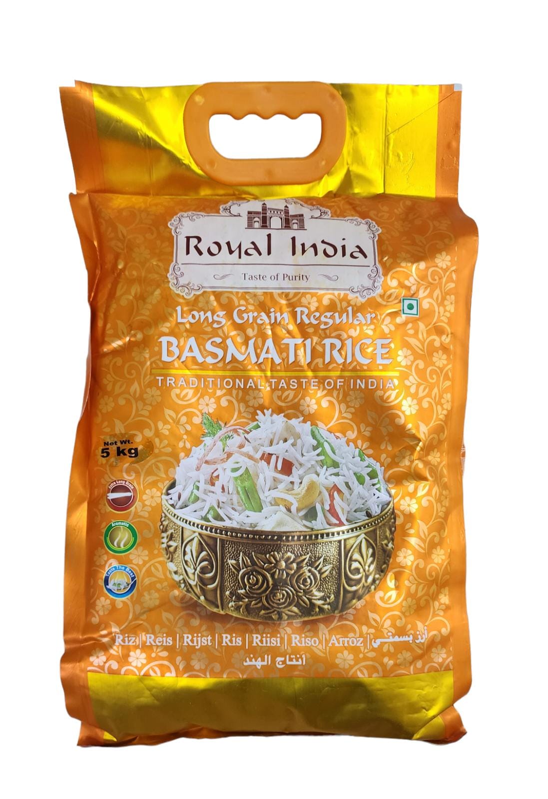 Royal India Long Grain Regular Basmati Rice 5 Kg